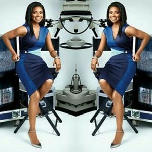 7th Avenue Asymmetrical Colorblock Sheath Dress